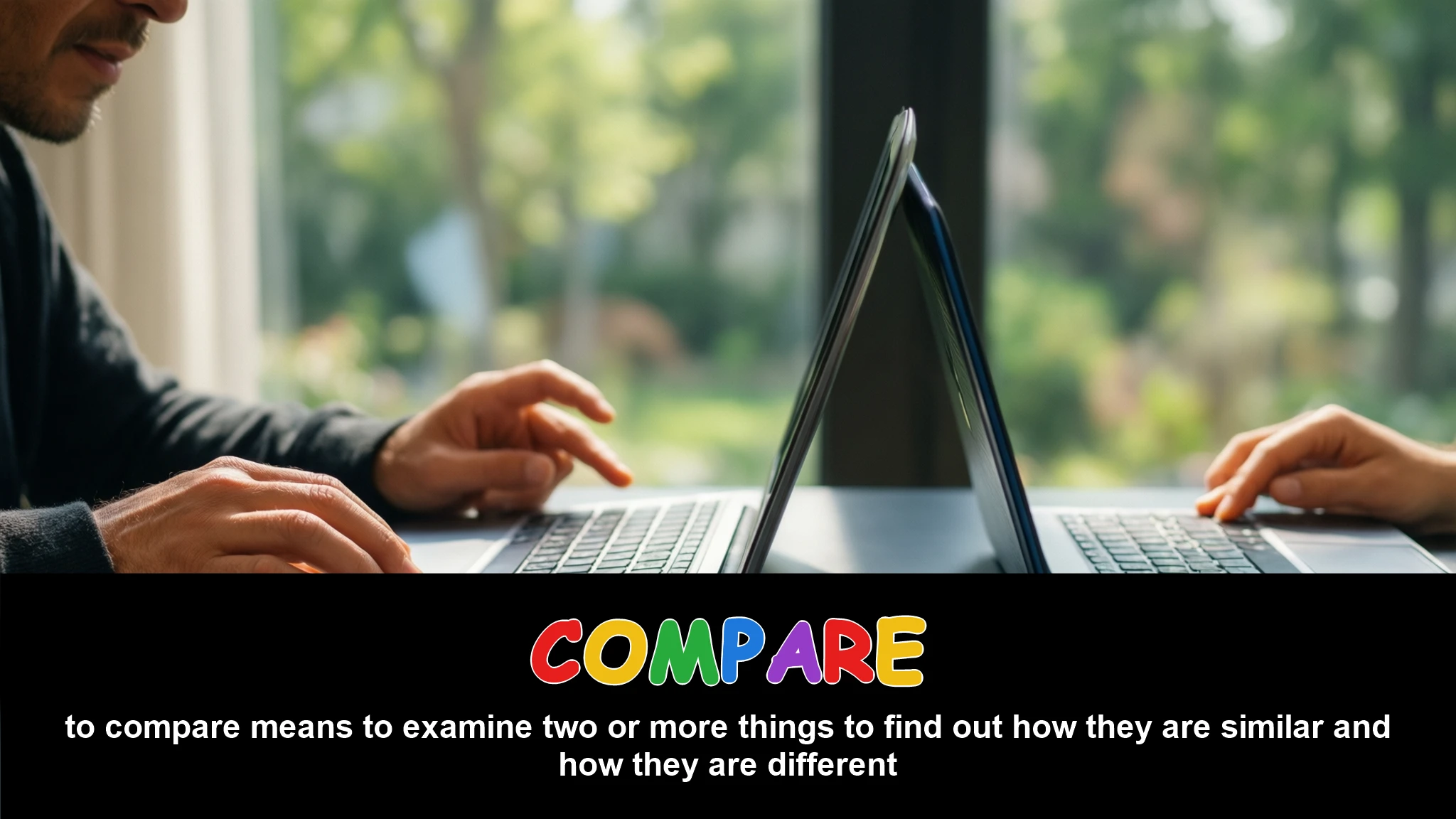 English Illustration for compare